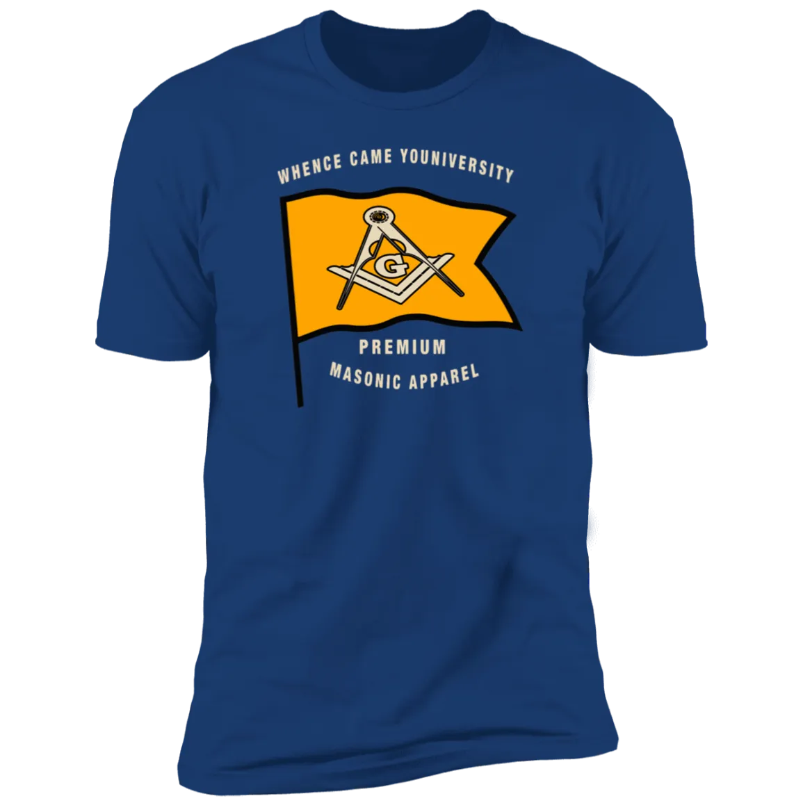 Premium Masonic Apparel Tee (orange flag)