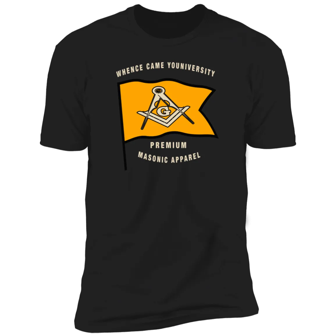 Premium Masonic Apparel Tee (orange flag)