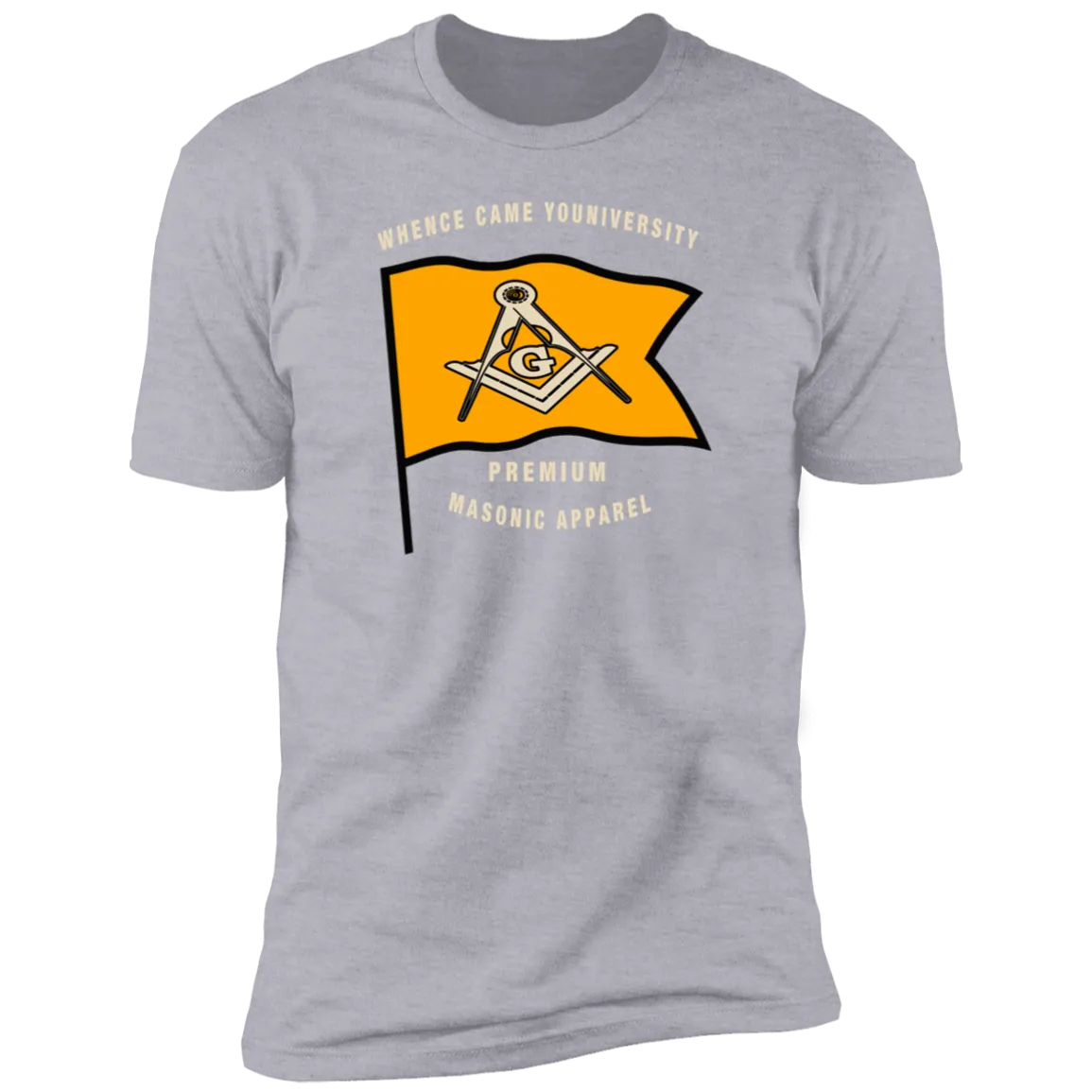 Premium Masonic Apparel Tee (orange flag)