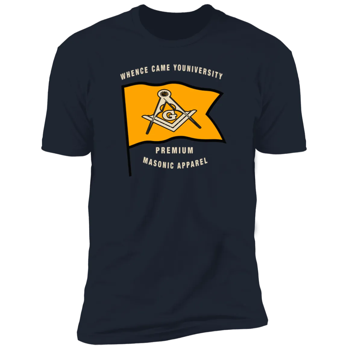Premium Masonic Apparel Tee (orange flag)
