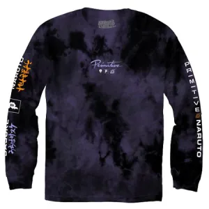 Primitive Skateboarding Naruto x Primitive Powers Washed Tie Dye Long Sleeve T Shirt