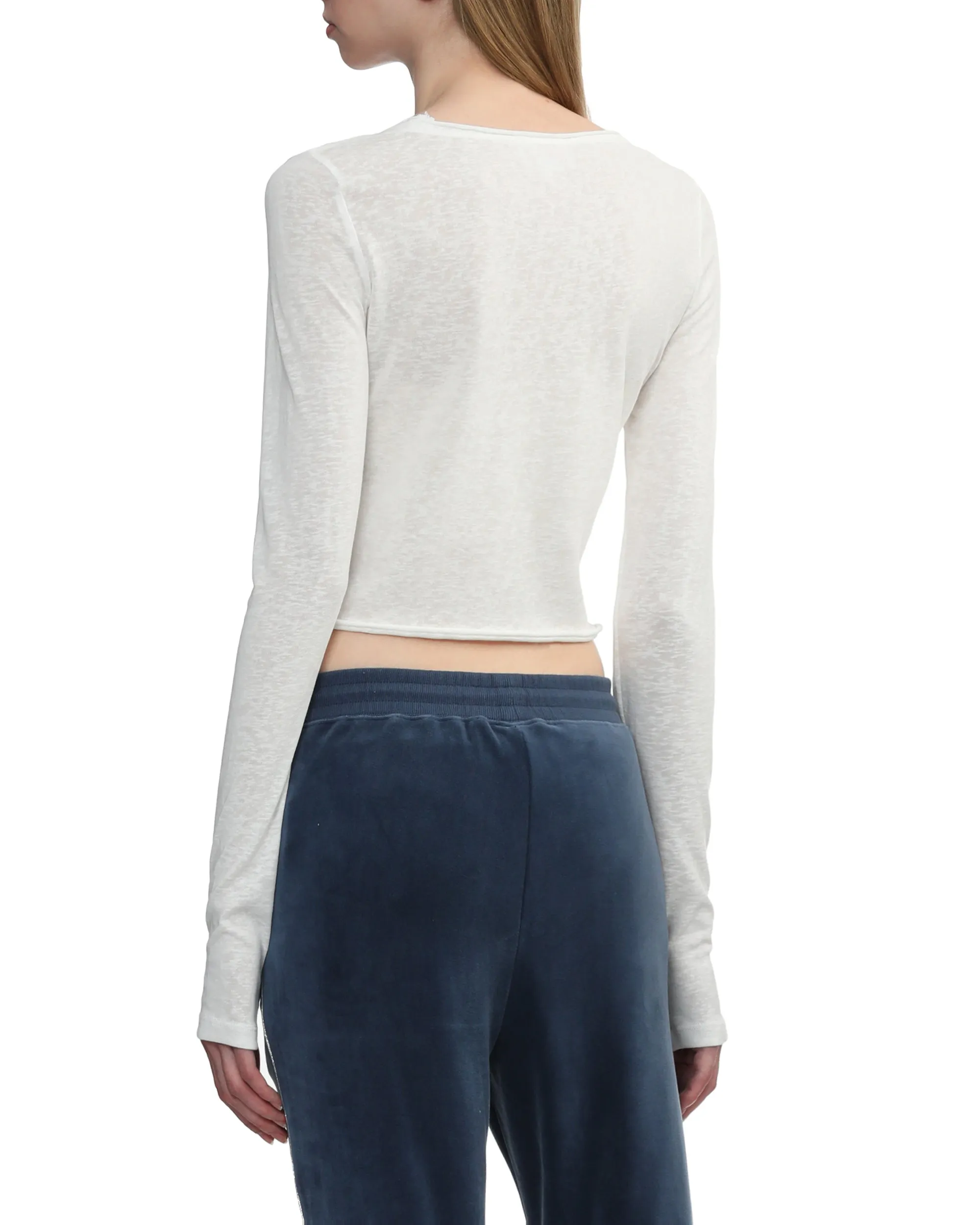 Printed slub top