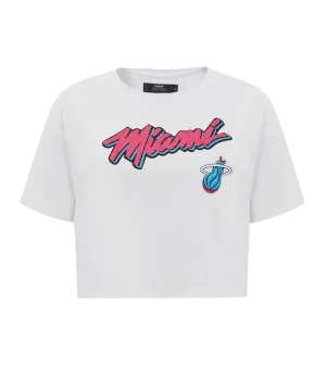 Pro Standard Miami HEAT Original Vice Girls Boxy Crop Tee