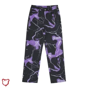 Purple Tie Dye Harem Pants