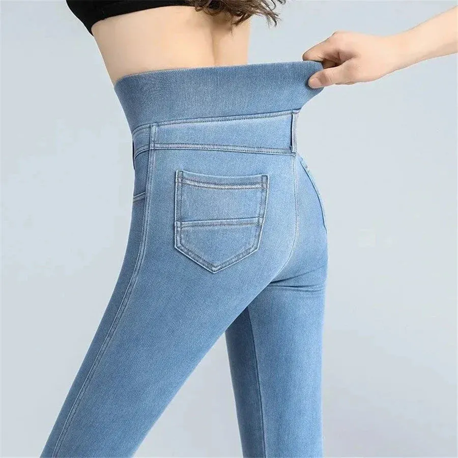 Quincy - Vintage-Jeans mit hoher dehnbarer Taille