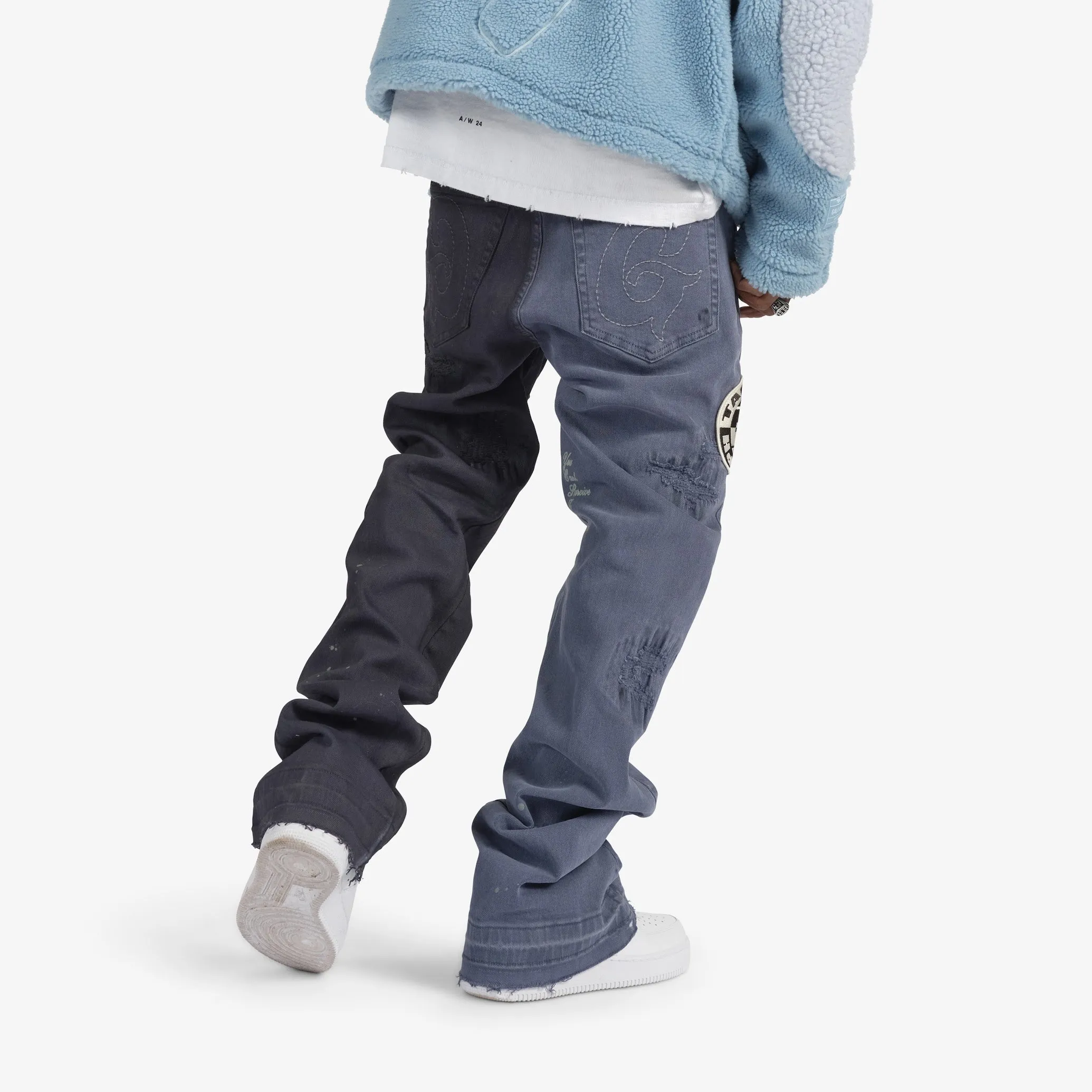 "Famous" Stack Denim (navy/indigo)