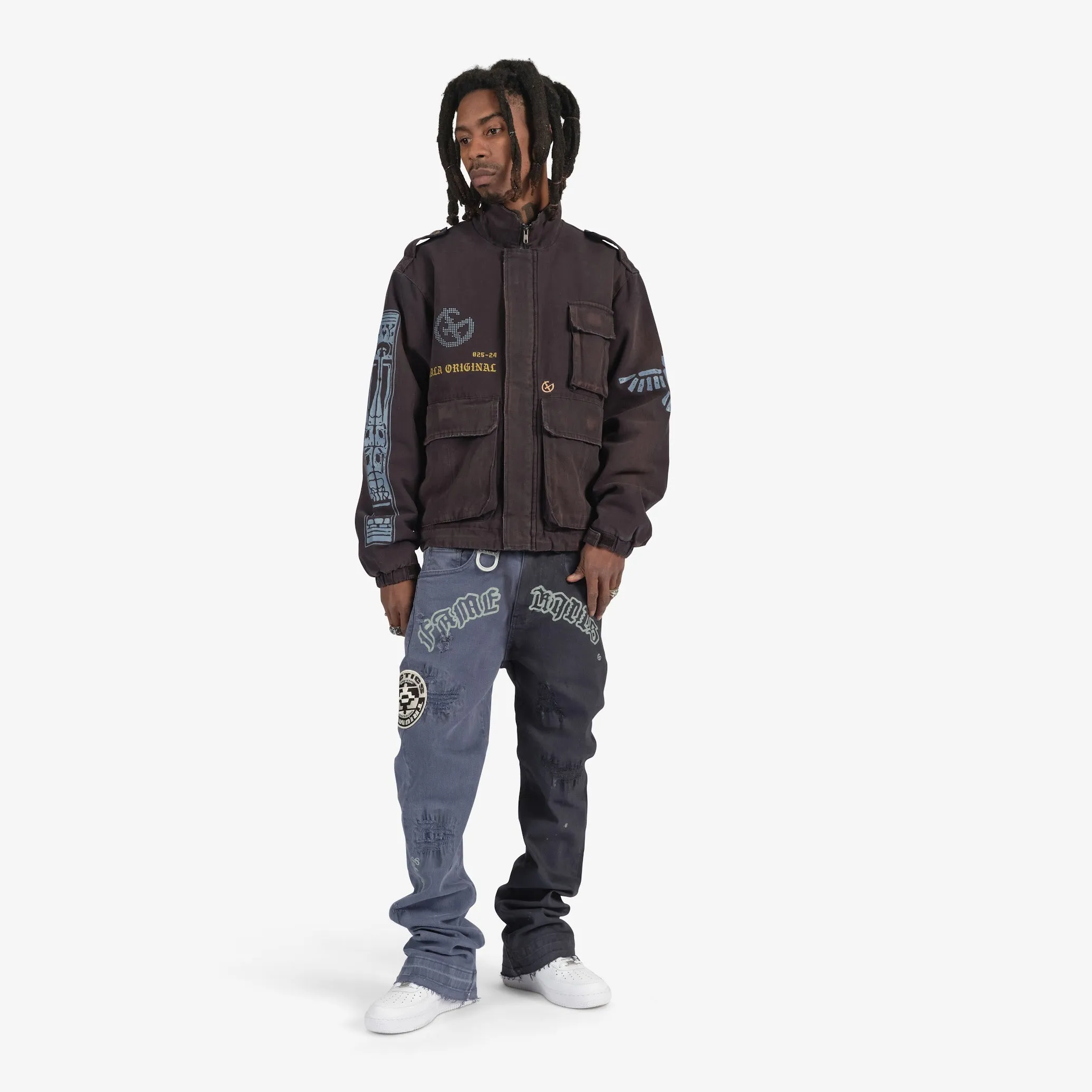 "Famous" Stack Denim (navy/indigo)