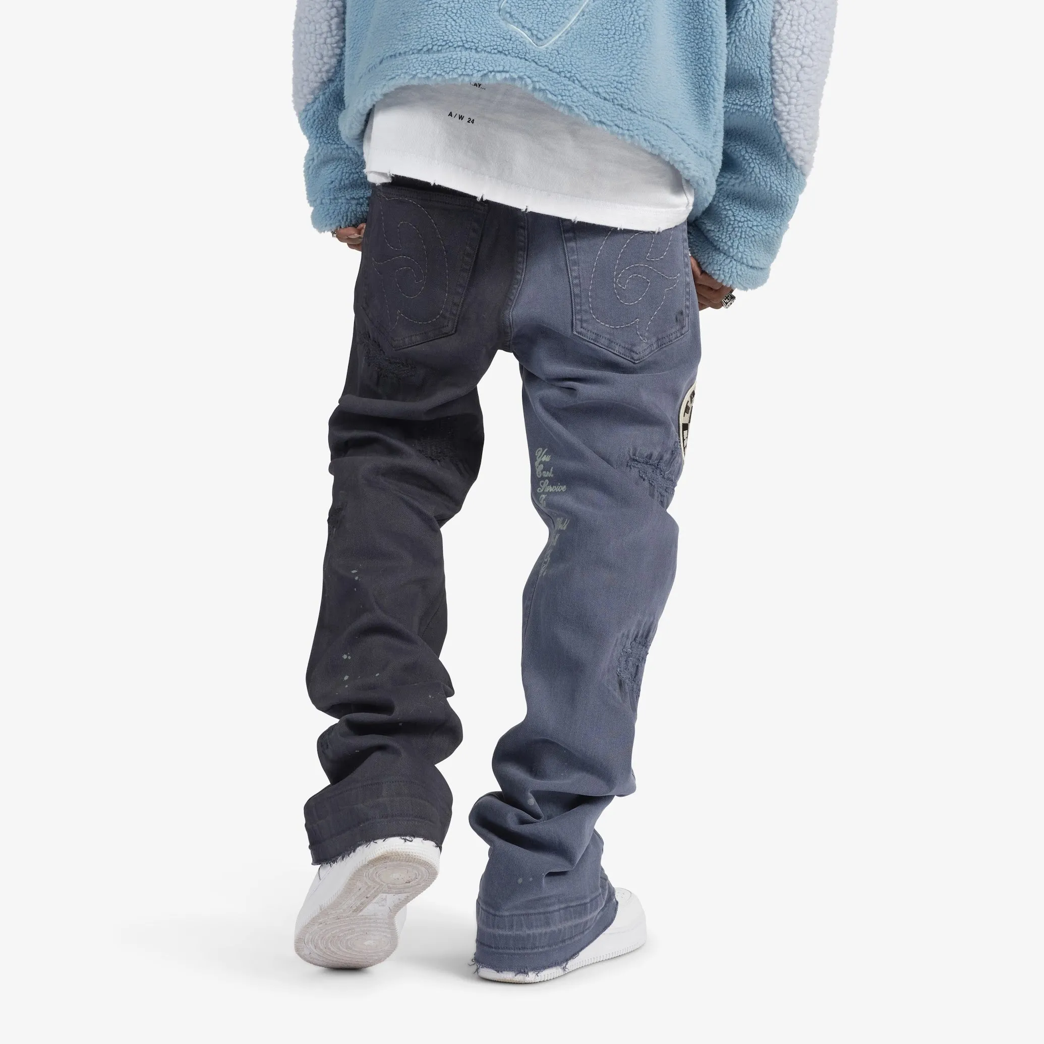 "Famous" Stack Denim (navy/indigo)