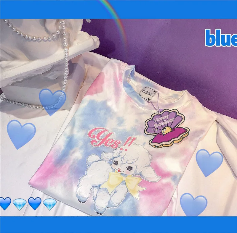 "GENTLE LAMB GRADIENT" TEE Y031605
