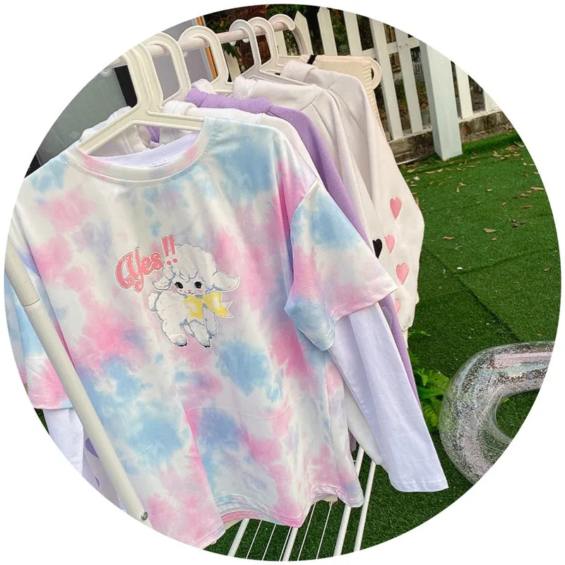 "GENTLE LAMB GRADIENT" TEE Y031605