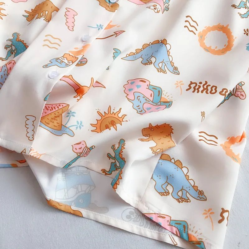 "LITTLE DINOSAUR PRINTING" SHORT SLEEVE SHIRT S031404