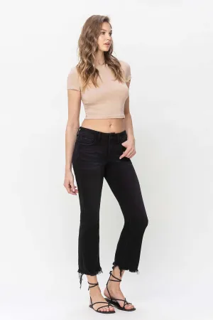 "Neely" Mid Rise Crop Flare Jeans 1-18W