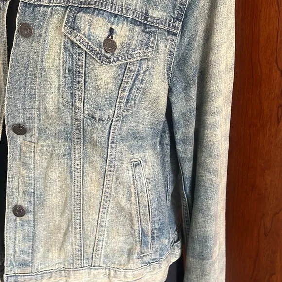 Ralph Lauren Denim Jacket with Blue Paisley Patchwork Design