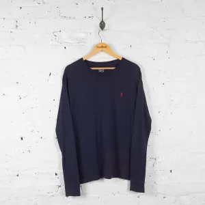 Ralph Lauren Long Sleeve T Shirt - Blue - M