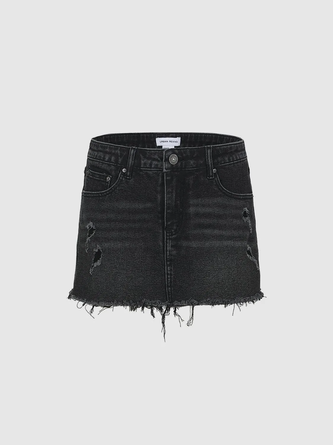 Raw Hem Denim Shorts