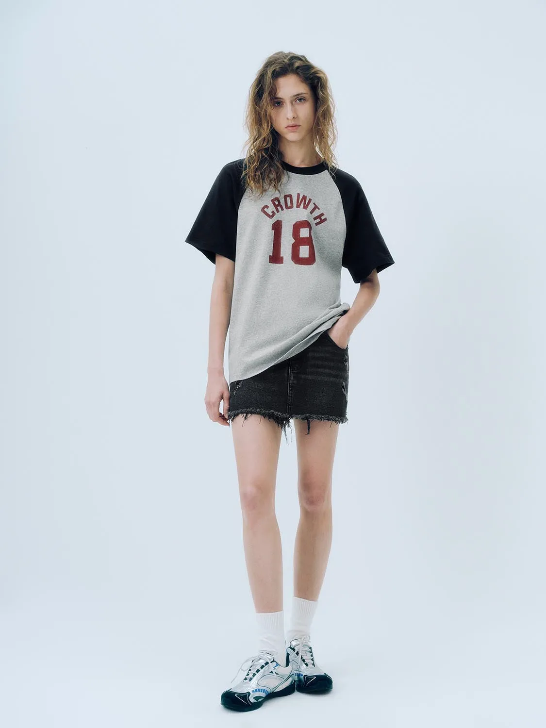 Raw Hem Denim Shorts