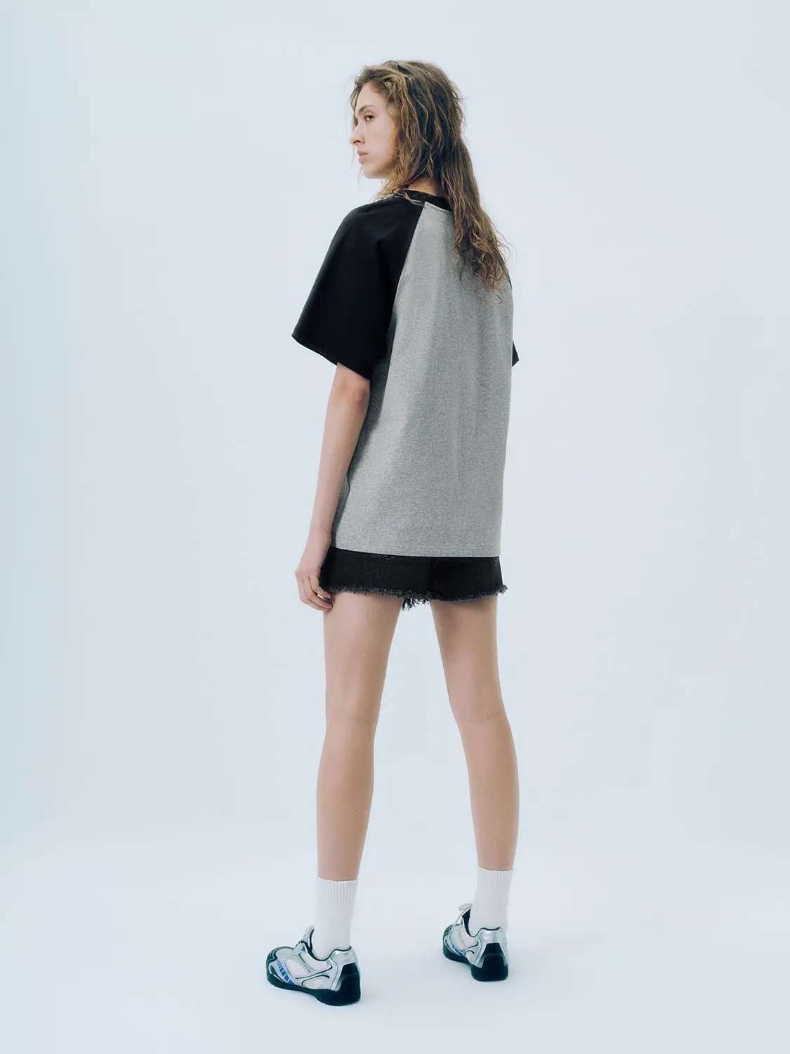 Raw Hem Denim Shorts