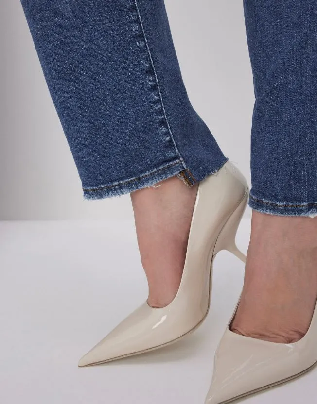 Raw Hem Straight Leg