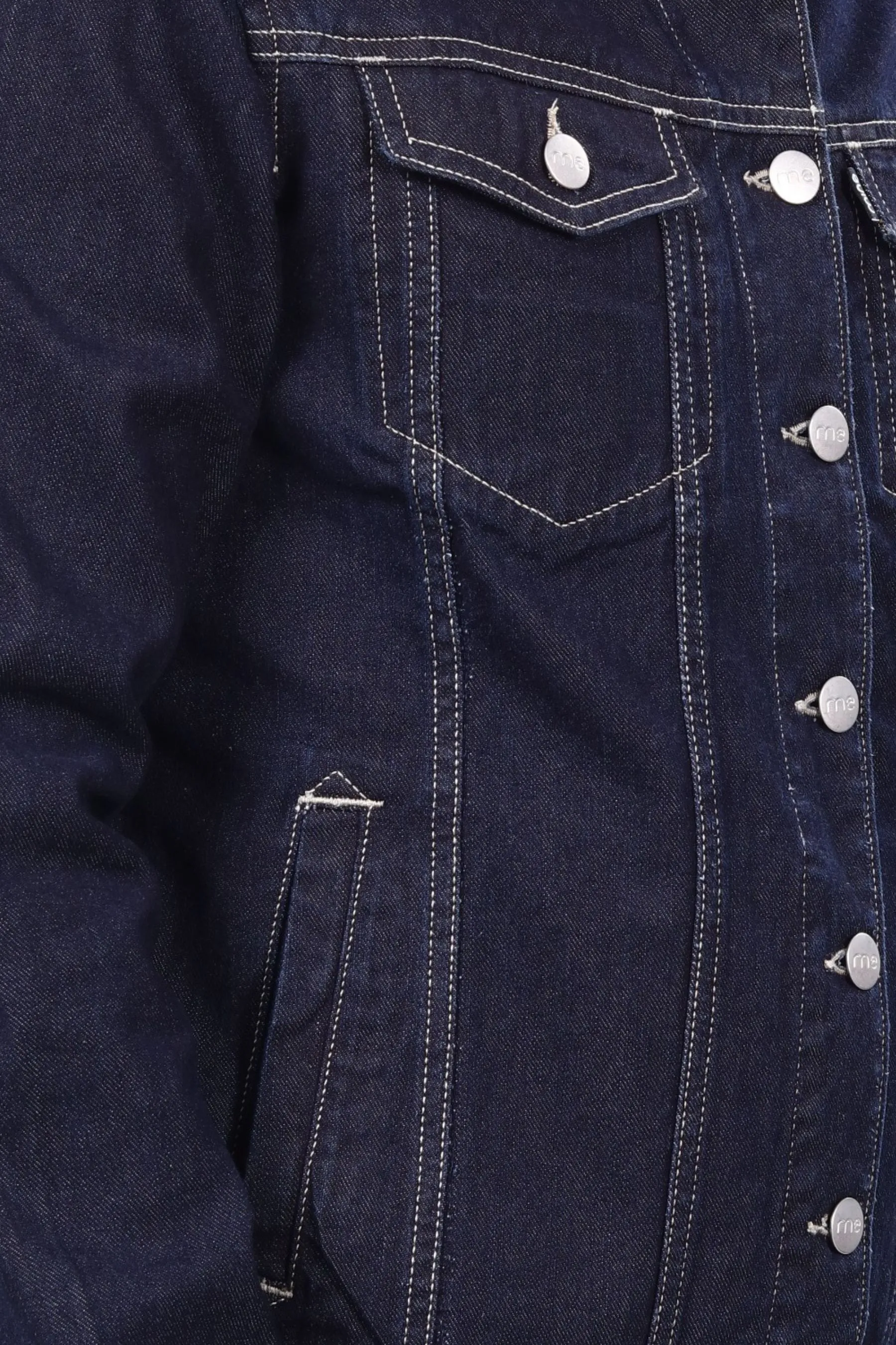 Raw Indigo Denim Trucker Jacket
