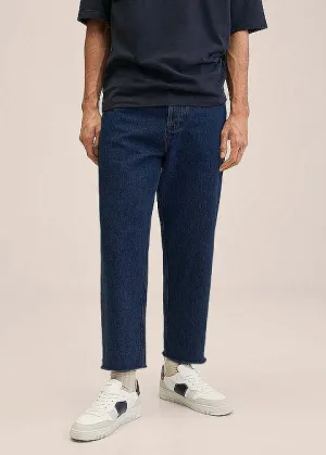 Raw Look Denim Trouser