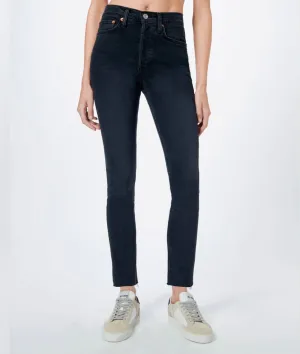 RE/DONE High Rise Ankle Crop Jeans