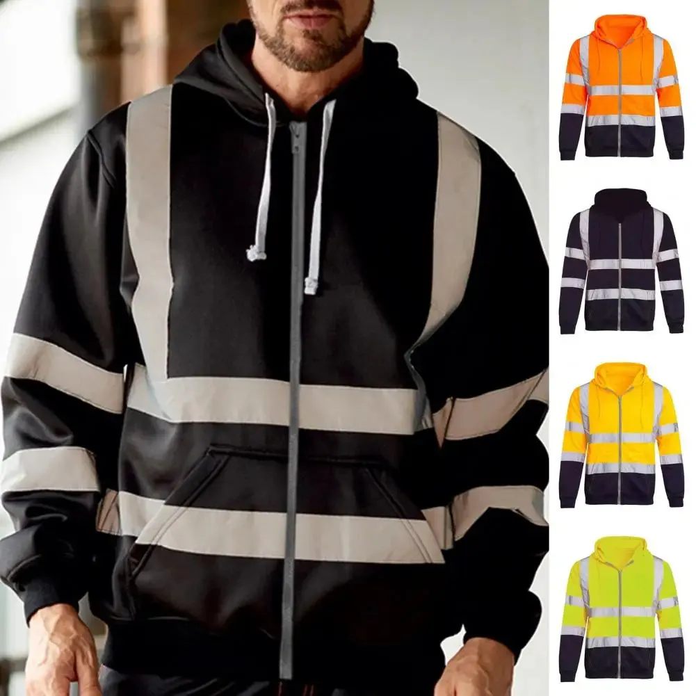 Reflective Hoodie Reflective Strip Men's