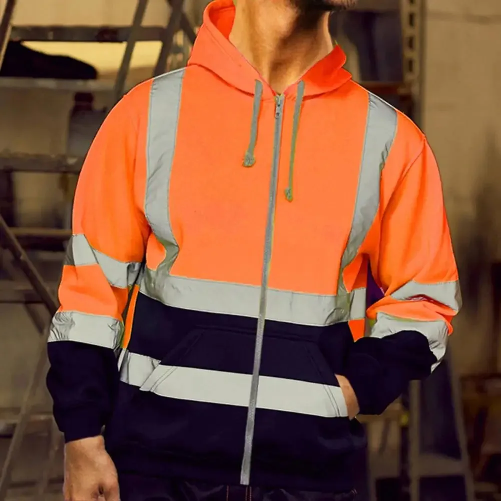 Reflective Hoodie Reflective Strip Men's