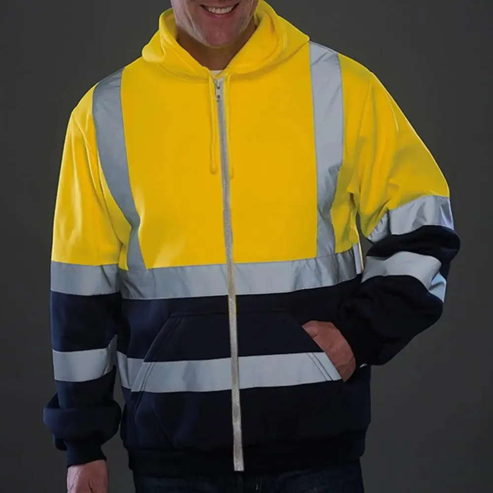 Reflective Hoodie Reflective Strip Men's