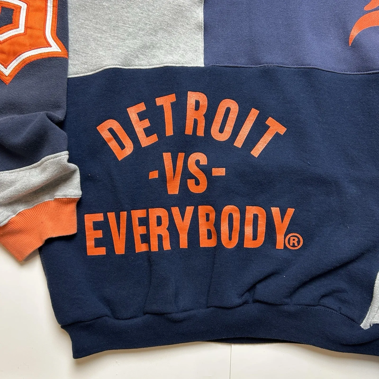 Reworked Detroit Tigers Patchwork Hoodie [XL]