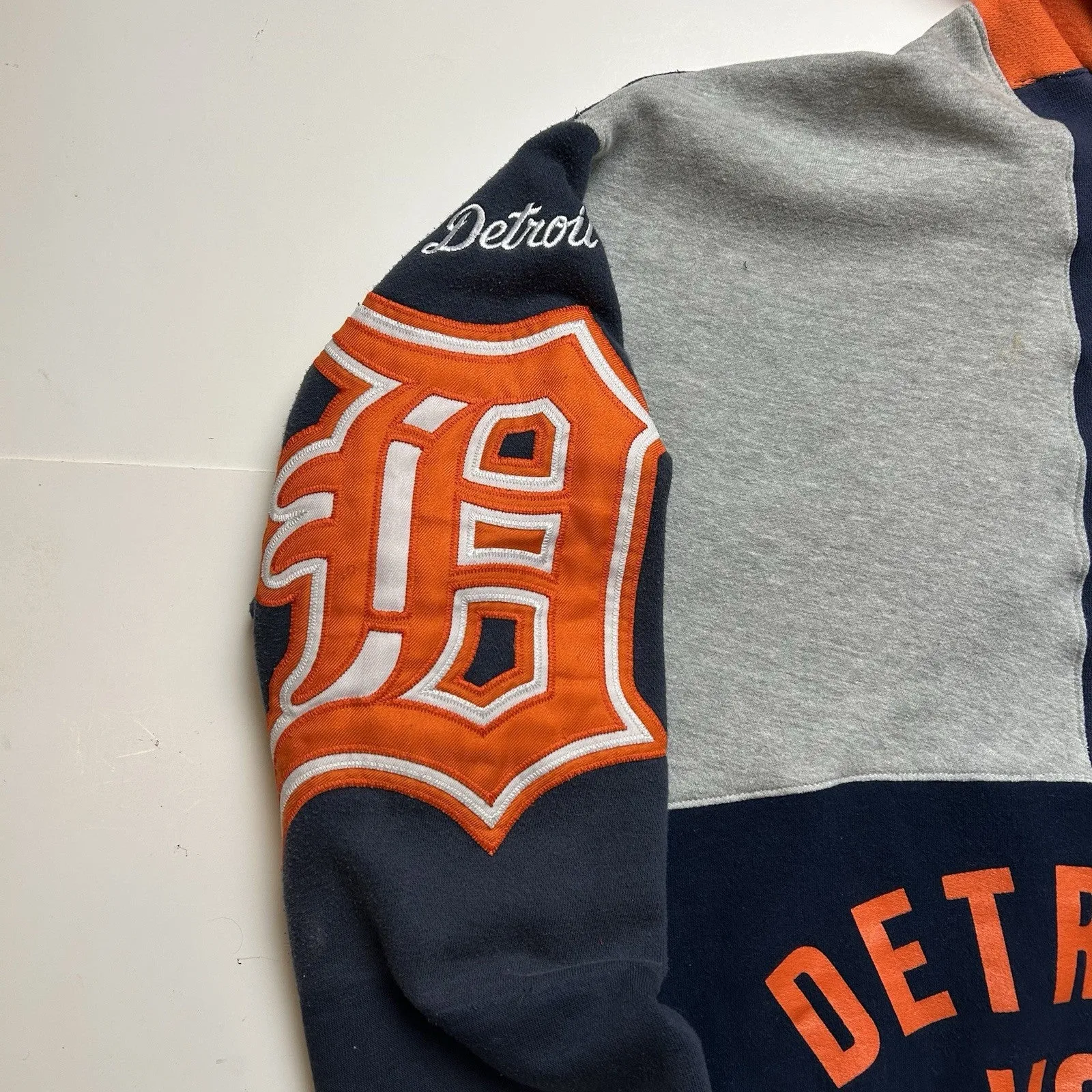 Reworked Detroit Tigers Patchwork Hoodie [XL]
