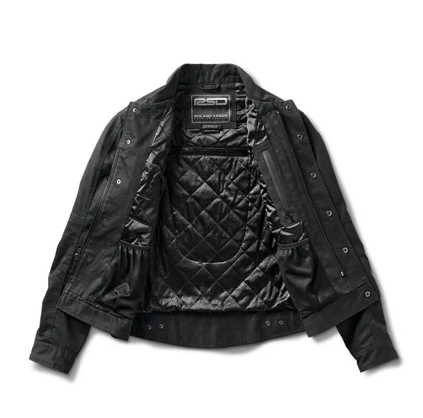 ROLAND SANDS DAWSON JACKET WAXED BLACK