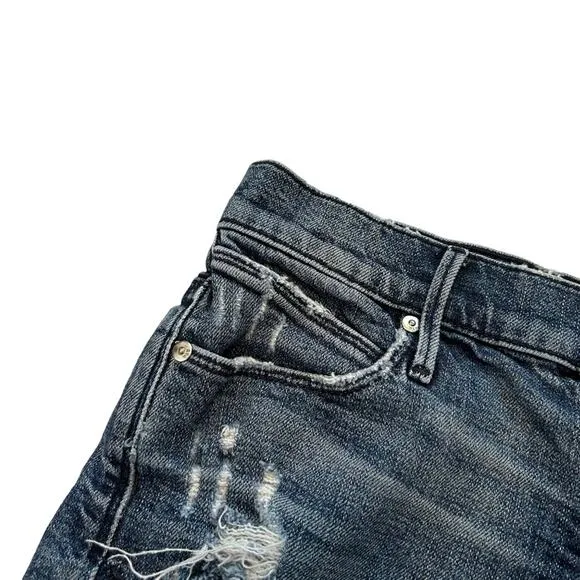 RtA Olivia Short Distressed in Indie Wash Sz 25
