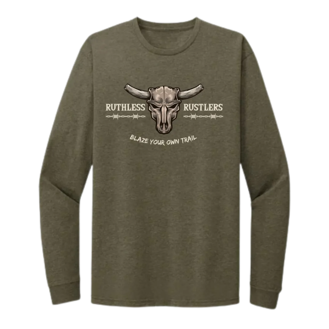 Ruthless Rustlers Barbed Wire Long Sleeve T-Shirt