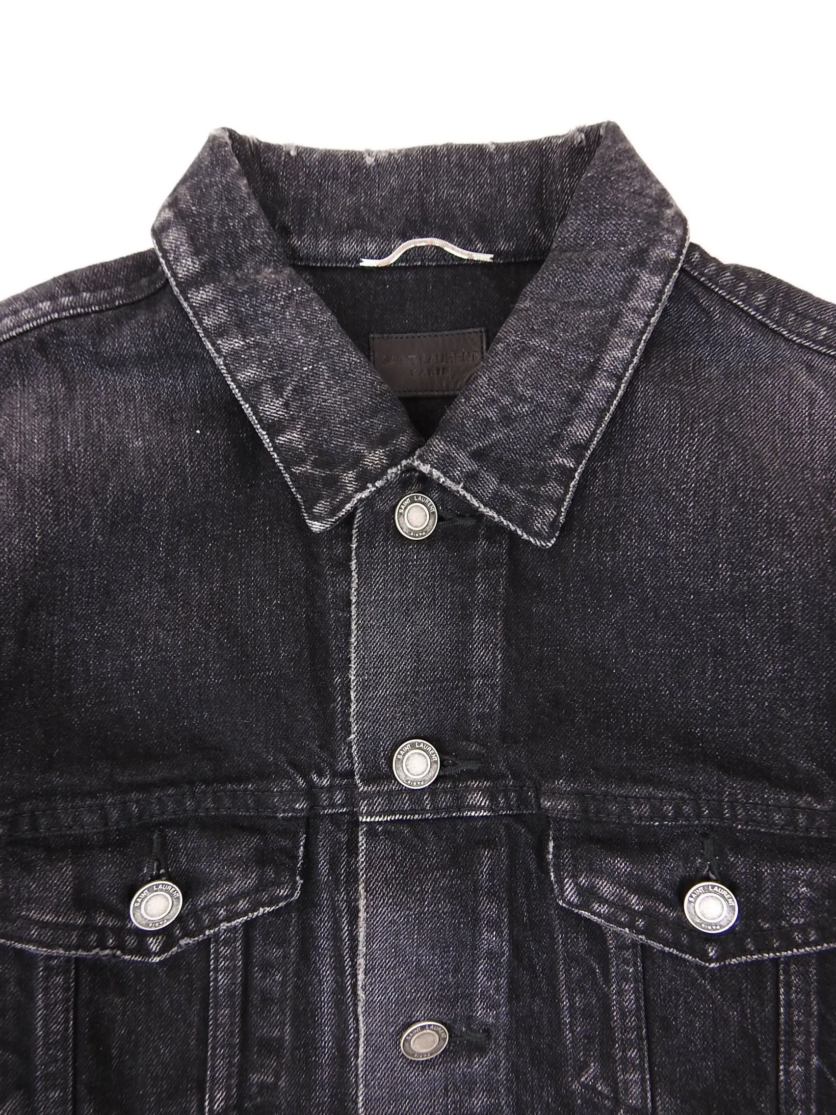 Saint Laurent Paris 2019 Denim Trucker Jacket Size Small