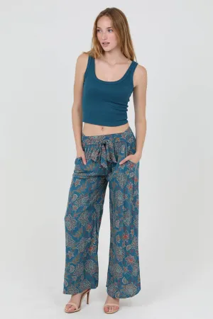 Samantha Wide Leg Tie Front Pants