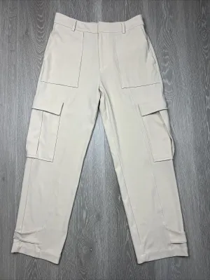 Samsoe Samsoe Womens Beige Citrine Trousers Pants Cargo Size Small