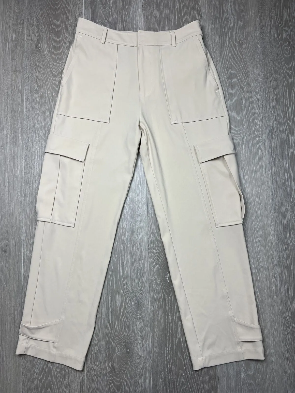 Samsoe Samsoe Womens Beige Citrine Trousers Pants Cargo Size Small