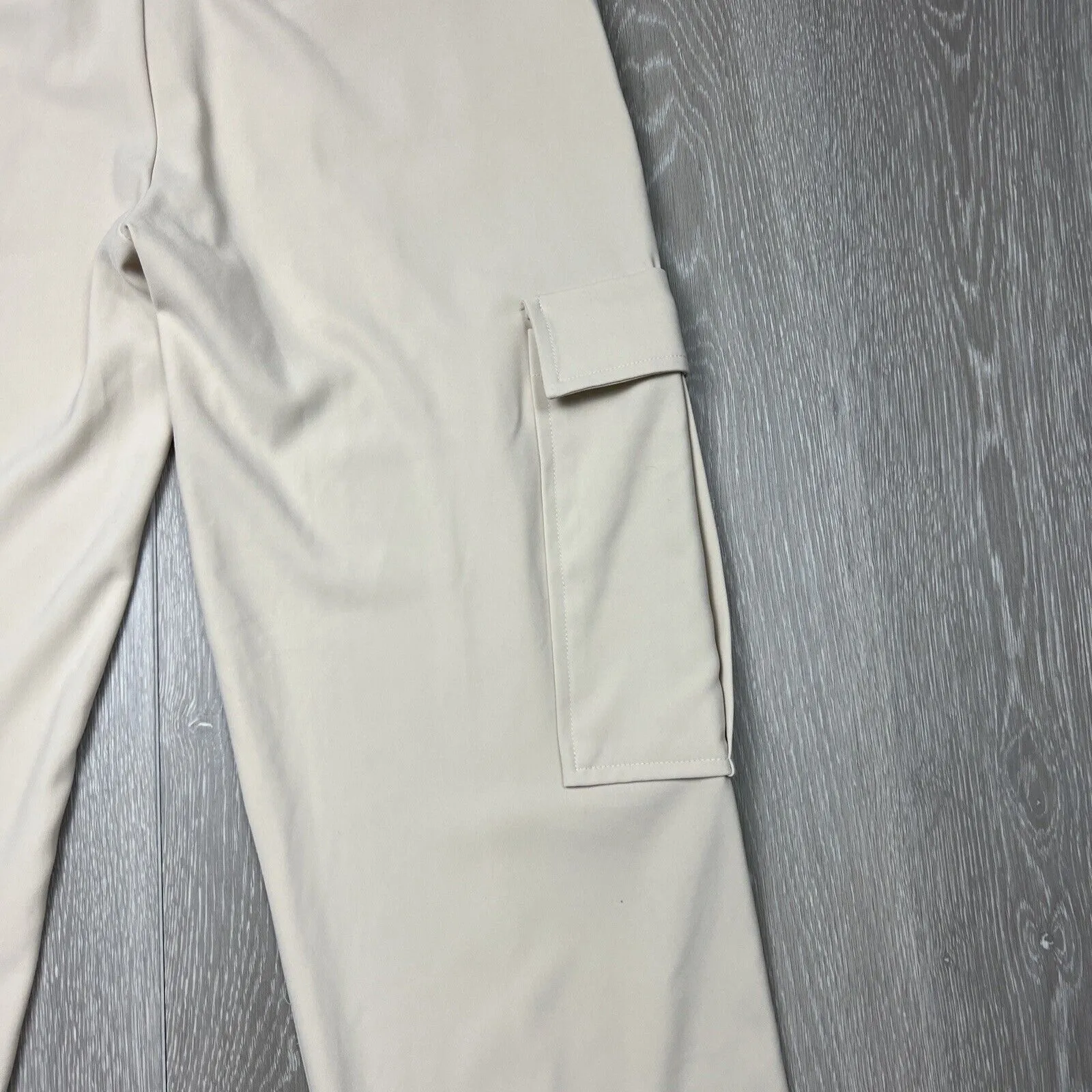 Samsoe Samsoe Womens Beige Citrine Trousers Pants Cargo Size Small