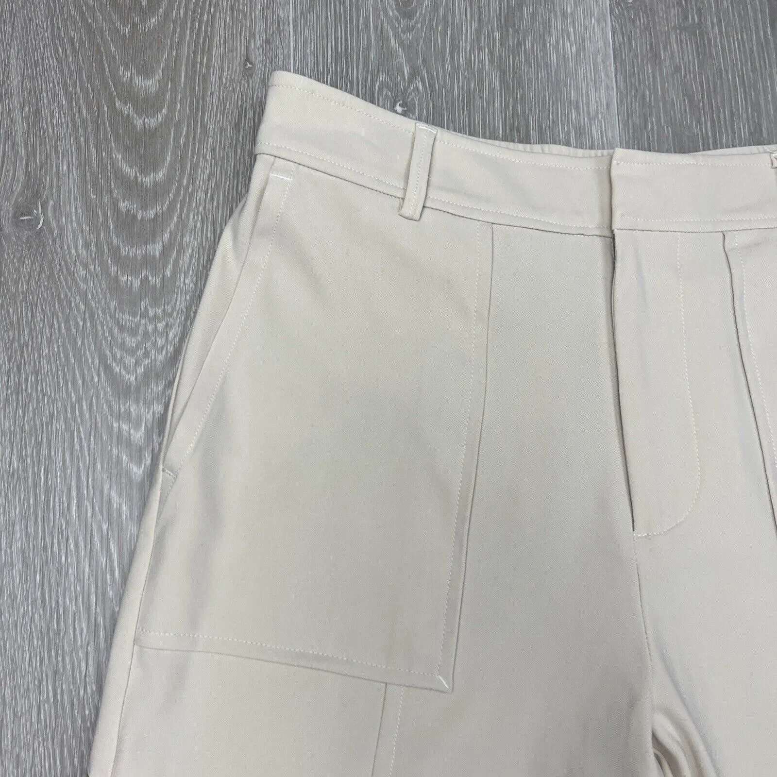 Samsoe Samsoe Womens Beige Citrine Trousers Pants Cargo Size Small