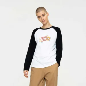 Santa Cruz Womens Free Spirit Floral Baseball Long Sleeve T-Shirt