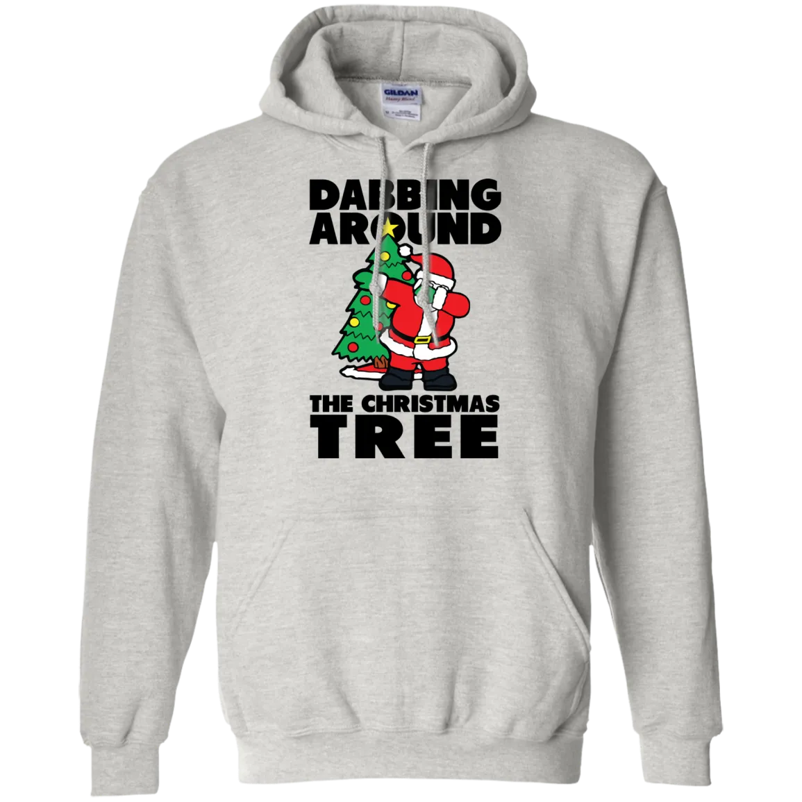 Santa Dabbing Around Christmas Tree shirt