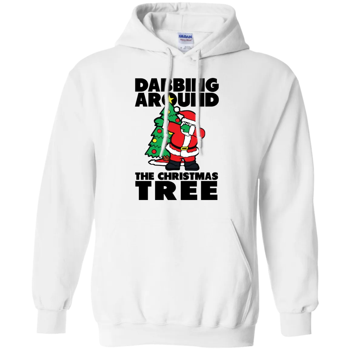 Santa Dabbing Around Christmas Tree shirt