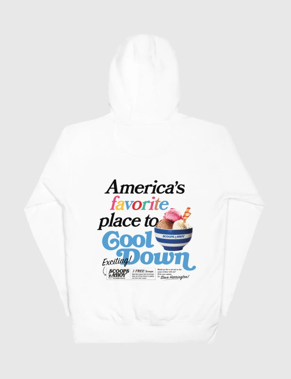 Scoops Ahoy Unisex Hoodie [White]