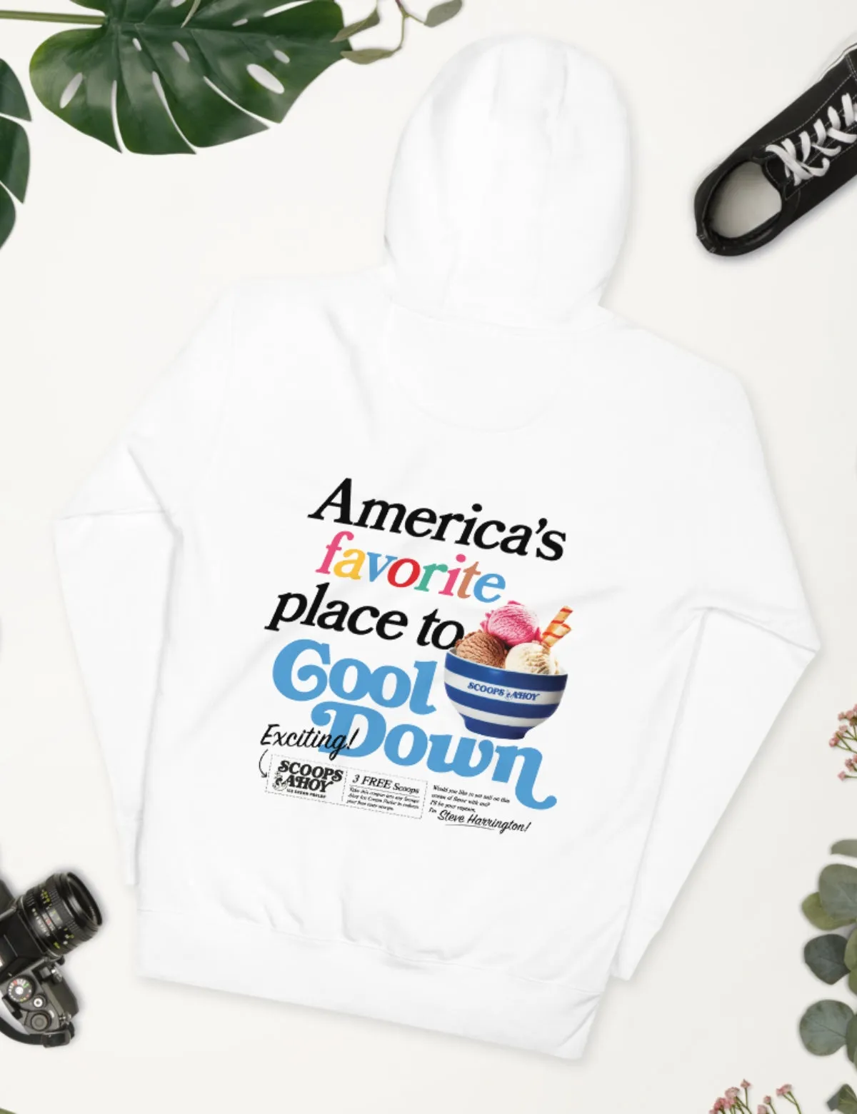 Scoops Ahoy Unisex Hoodie [White]