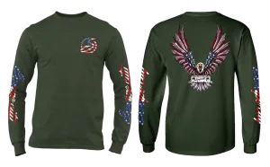 SCRAPE AMERICA LONG SLEEVE FOREST GREEN