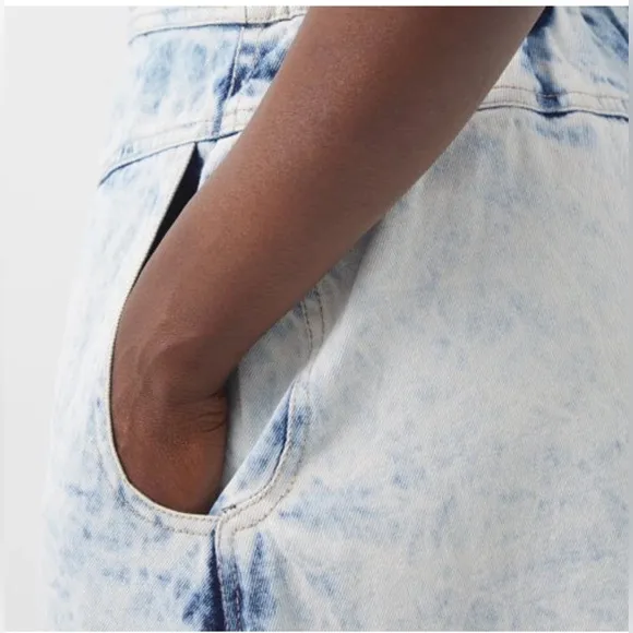 SEA New York Sz 6 Birdie Bleach Denim Maxi Skirt Raw Hem Orig$485 Excellent Cond