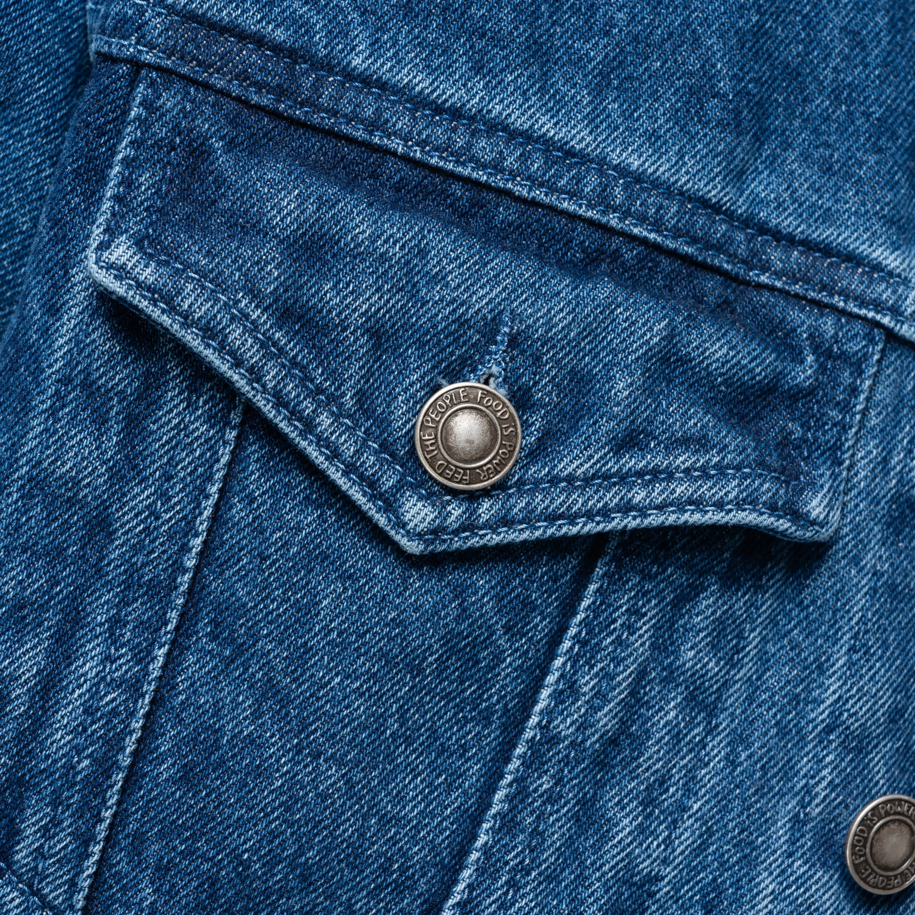 SHFW Perennial Logo Denim Trucker Jacket Blue SHF05J008