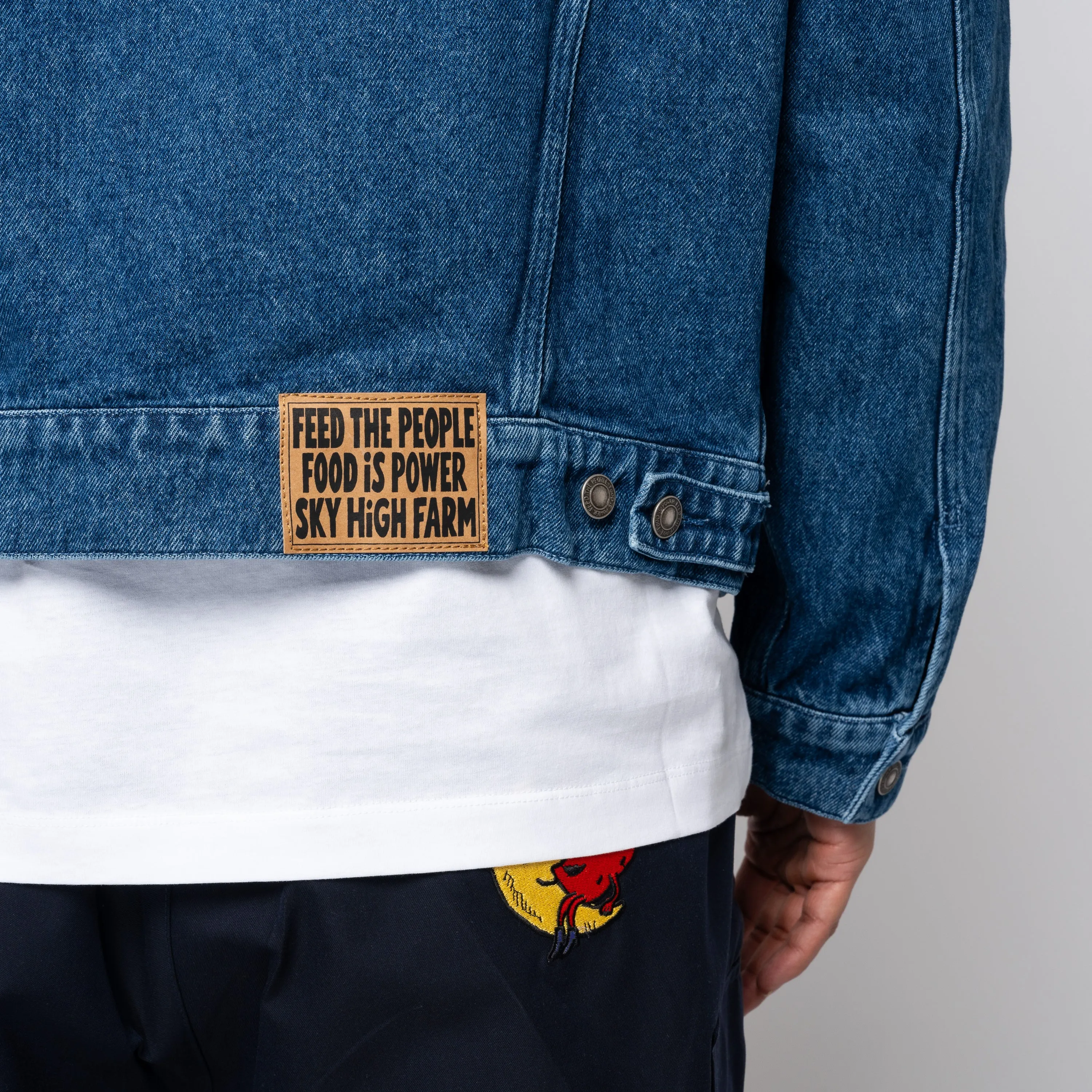 SHFW Perennial Logo Denim Trucker Jacket Blue SHF05J008