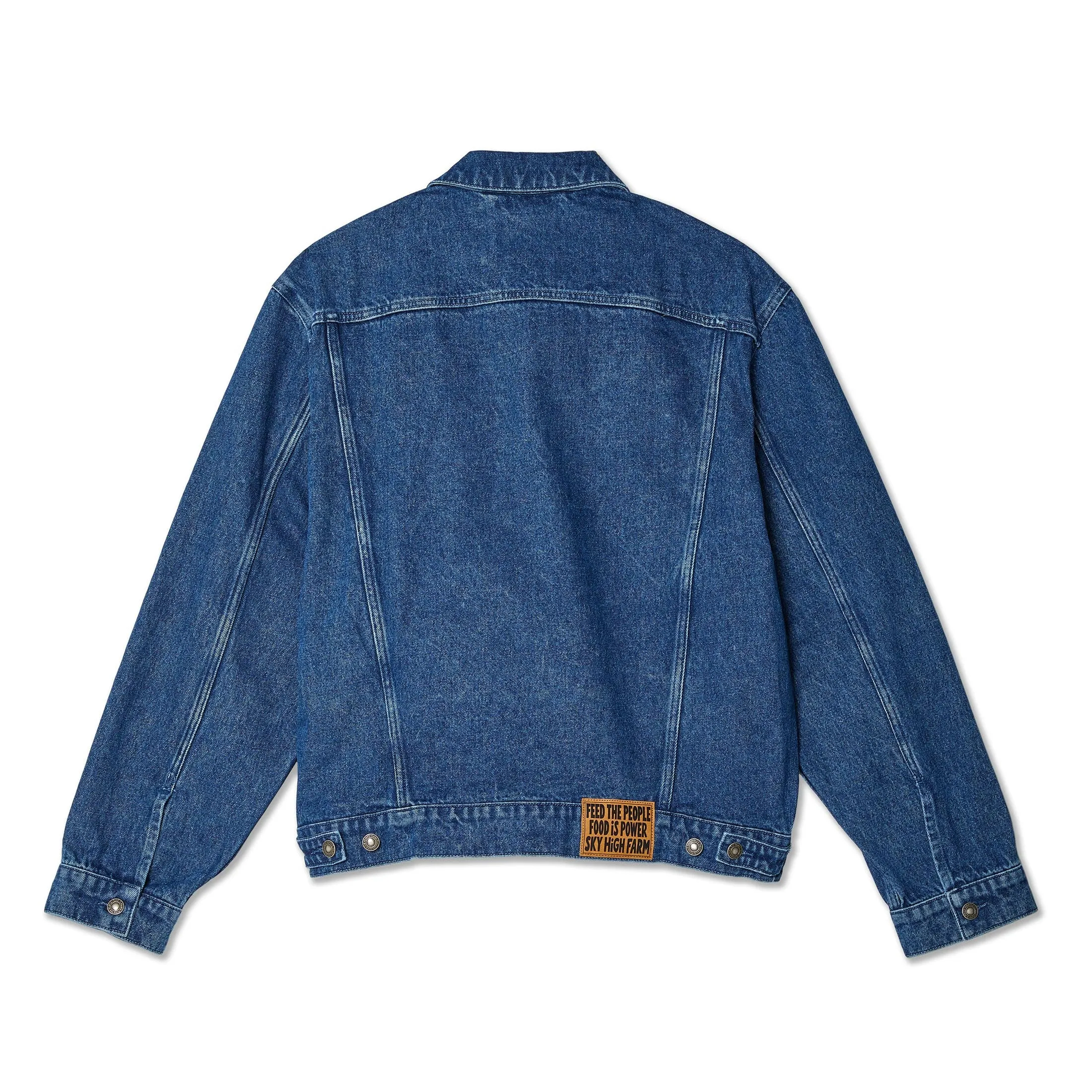 SHFW Perennial Logo Denim Trucker Jacket Blue SHF05J008