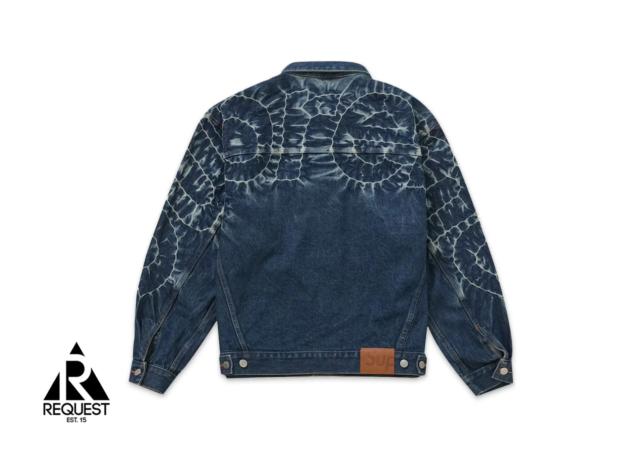 Shibori Denim Trucker Jacket "Rigid Indigo"